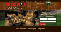 Desktop Screenshot of precisioncorporation.com